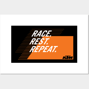 KTM Race Rest Repeat Posters and Art